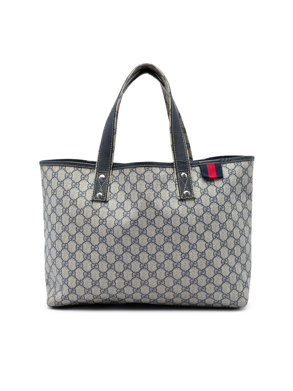 Gucci Medium Gg Supreme Web Loop Tote #362218G61B